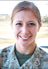Major Megan M. McClung died in Iraq, Dec. 6, 2006. She was the first female Marine officer to be killed in the conflict.<br> Photo courtesy of William G. Smith 